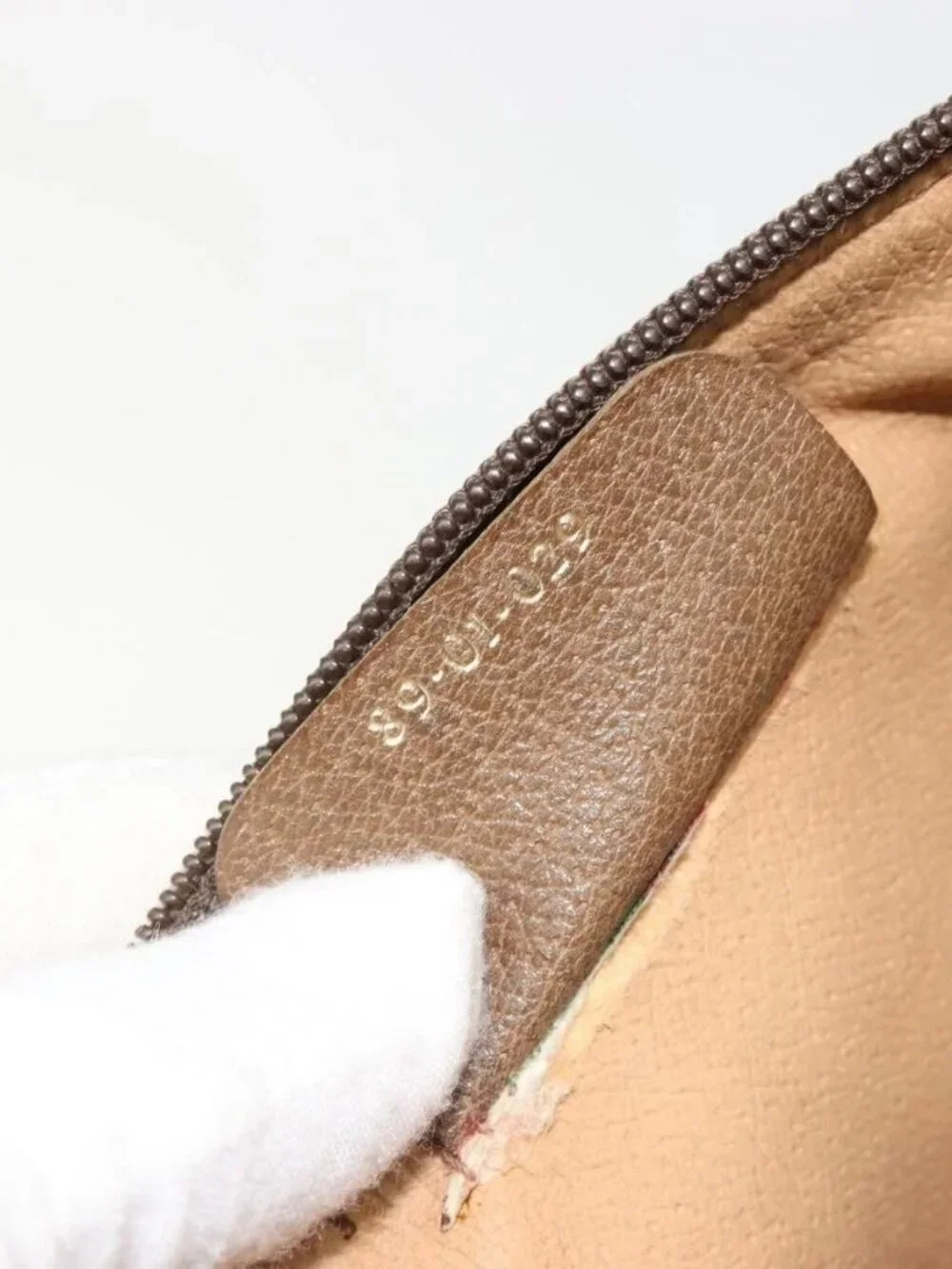 GUCCI GG Supreme Clutch Bag Clutch Bag PVC Beige Auth 188571